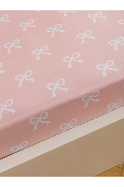 LC Waikiki Μονό σεντόνι με στάμπα ροζ φιόγκου