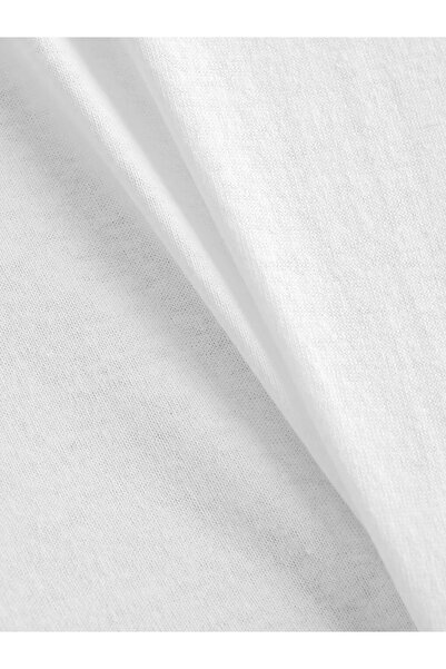 LC Waikiki Λευκό Μονό Εφαρμοσμένο Σεντόνι