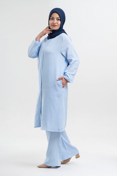 Beratnur Women's Muslin Hijab Set - Hajj and Umrah Clothing