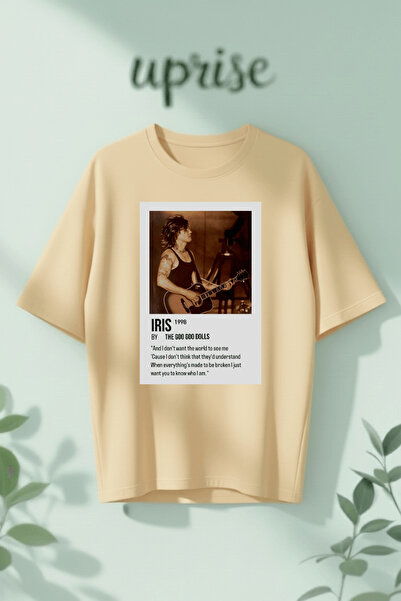 Vordevia Μπλουζάκι από βαμβάκι με στάμπα Iris The Goo Goo Dolls, σε μεγάλο μέ...