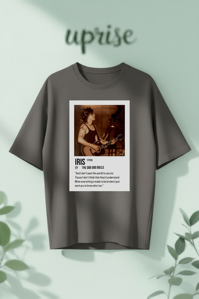 Vordevia Irıs the Goo Goo Dolls Printed Cotton Oversize T-Shirt