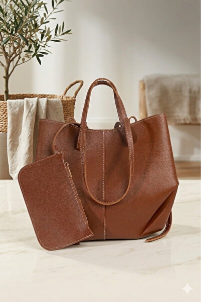 macsoo Γυναικεία τσάντα χειρός και μεγάλη τσάντα ώμου από τεχνητό δέρμα καφέ ...