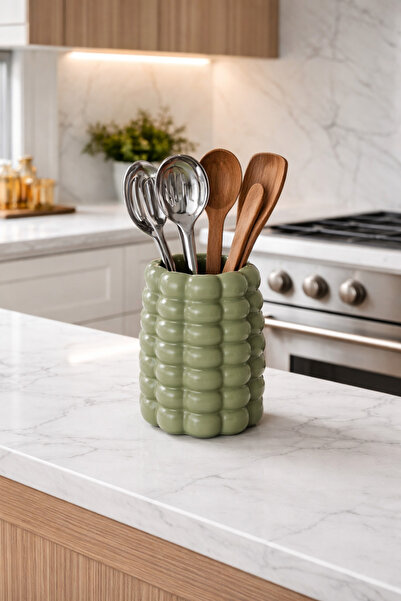 Zigzag Home Διακοσμητική θήκη για κουτάλια σε στυλ Μποέμ με 7 φυσαλίδες, βάζο...