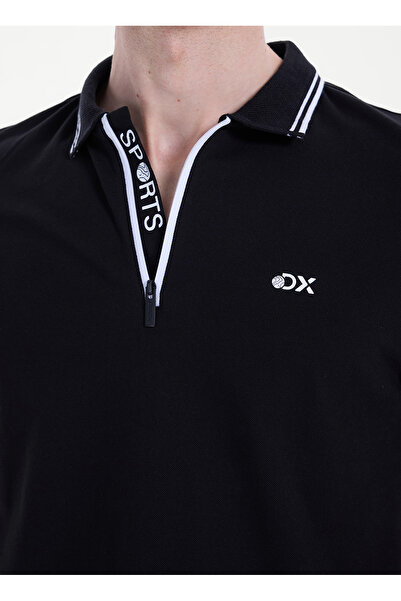Discovery Expedition D6SM-TST3889 Siyah Erkek Polo T-Shirt