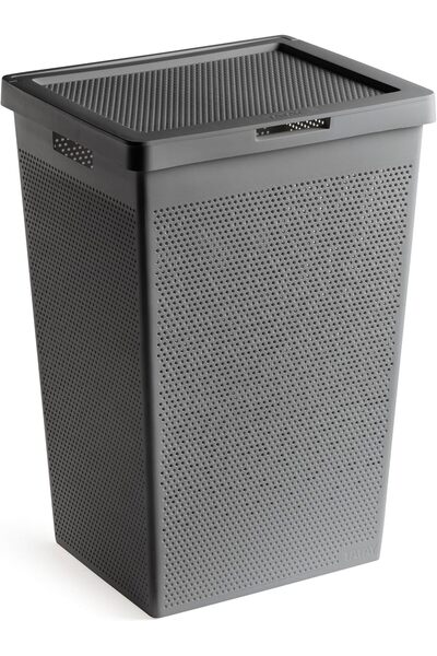 Tatay Bohol Laundry Basket with Lid, 60 Litre Capacity Laundry Basket