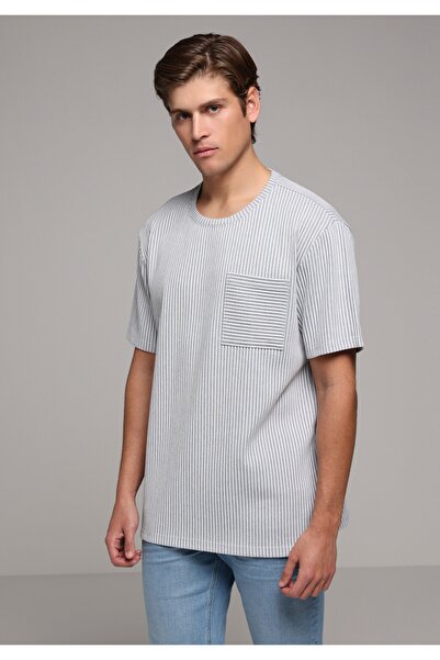 Colin's Comfort Fit Round Neck Plain Men's Blue Short Sleeve T-Shirt
