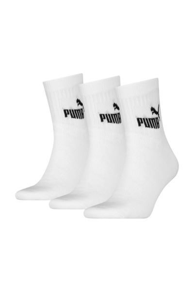 Puma 947111-01 Elements 3 Pack 3 Pieces-Piece Unisex Socks White