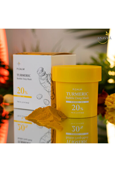 p.clam P.CALM Βαθιά Μάσκα Φυσαλίδων Κουρκουμά