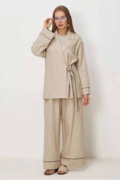 Alvina Linen Suit with Pants 46344