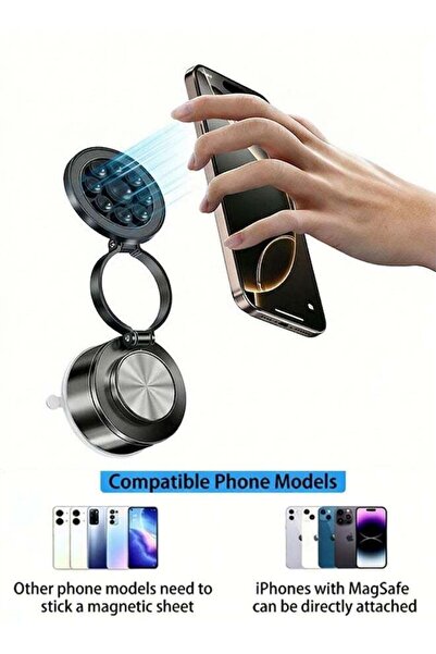 Generic Vacuum Magnetic Suction Phone Holder, 360° Rotating Dashboard Suction...