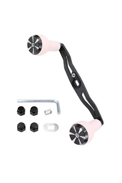 Choice 4 Pink Ekfan 130MM Fishing Carbon Handle 7x4/8x5MM Holes With TPE Mate...