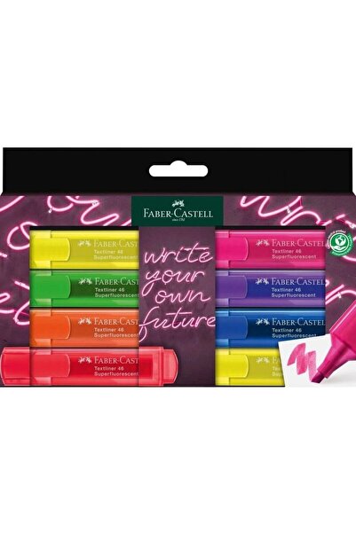 Faber Castell قلم تحديد شفاف من فابر كاستل تيكسترلاينر، مجموعة من 8 ألوان 503...
