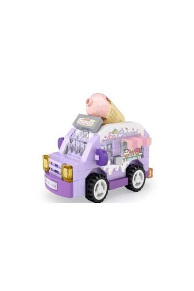 Vagon Lz-8638 Loz Ice Cream Cart 140 Pieces Block Toy-Mini Bag