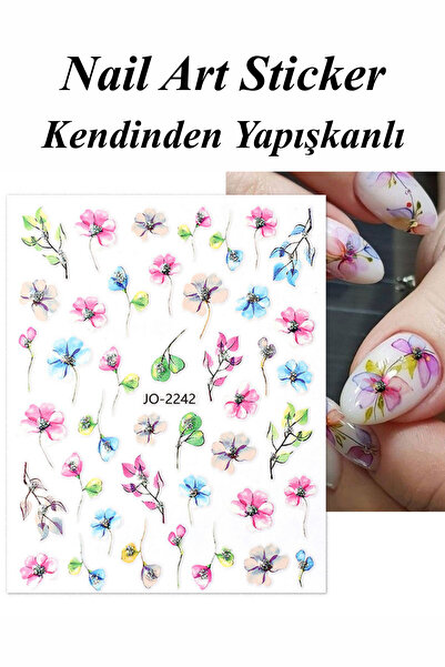 Easy Beauty Nail Art Sticker Kendinden Yapışkanlı, Tırnak Süsleme, Tırnak Döv...