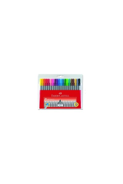 Faber Castell Faber-Castell Finepen 0,4 Mm İnce Uçlu Keçeli Kalem 20 Renk 151620