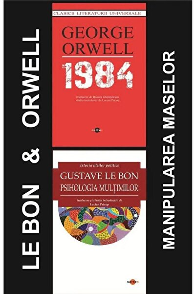 Editura Cartex Pachet Orwell & Gustave Le Bon - Manipularea masel