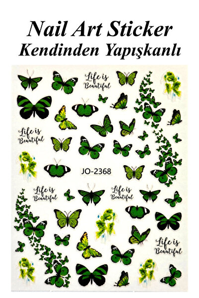 Easy Beauty Nail Art Sticker Kendinden Yapışkanlı, Tırnak Süsleme, Tırnak Döv...