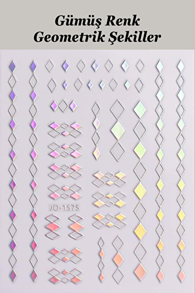 Easy Beauty Nail Art Sticker Kendinden Yapışkanlı, Tırnak Süsleme, Tırnak Döv...