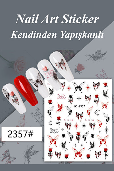 Easy Beauty Nail Art Sticker Kendinden Yapışkanlı, Tırnak Süsleme, Tırnak Döv...