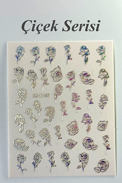 Easy Beauty Nail Art Sticker Kendinden Yapışkanlı, Tırnak Süsleme, Tırnak Döv...