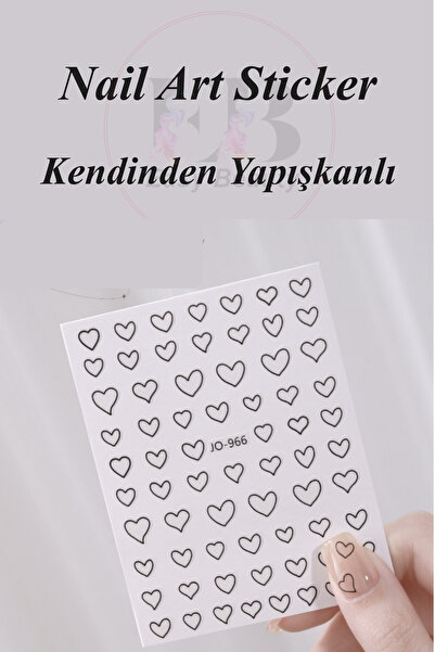 Easy Beauty Nail Art Sticker Kendinden Yapışkanlı, Tırnak Süsleme, Tırnak Döv...