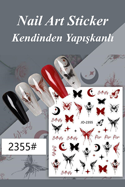 Easy Beauty Nail Art Sticker Kendinden Yapışkanlı, Tırnak Süsleme, Tırnak Döv...