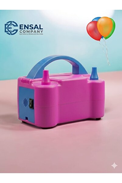 ENSAL Çift Çıkışlı Elektrikli Balon Şişirme Makinesi Balon Makinası Fişli