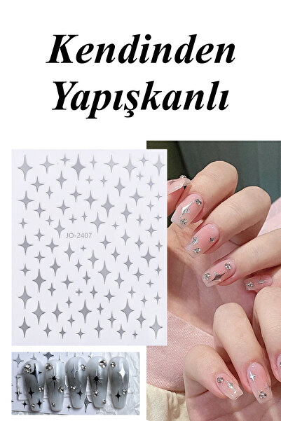 Easy Beauty Nail Art Sticker Kendinden Yapışkanlı, Tırnak Süsleme, Tırnak Döv...