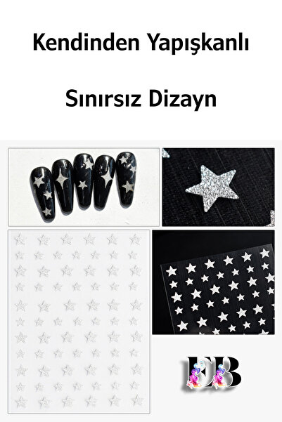 Easy Beauty Nail Art Sticker Kendinden Yapışkanlı, Tırnak Süsleme, Tırnak Döv...
