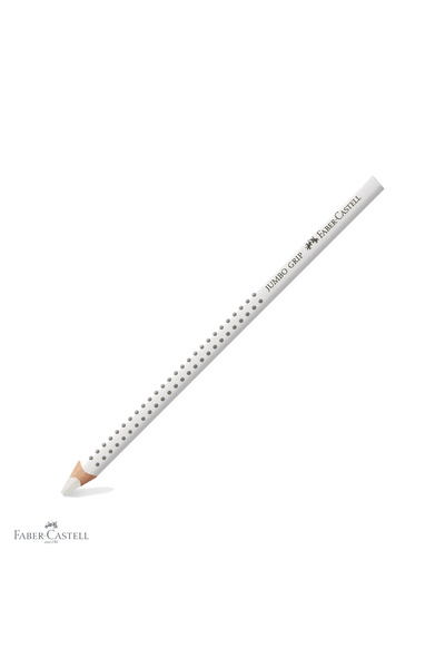 Faber Castell Faber-Castell Jumbo Grip white colored pencil, 3.8 mm thick lea...