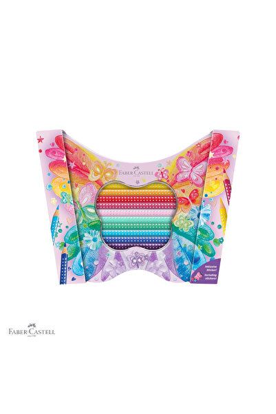 Faber Castell Set cadou cu 20 de creioane colorate Faber-Castell Sparkle Butt...