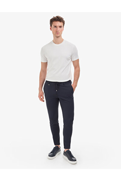 Pierre Cardin Navy Blue Fabric Trousers 50325158-Vr033