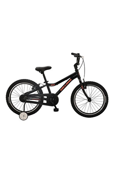 Salcano Wolf 20" Jant Alüminyum Gövde Çocuk Bisikleti Siyah Turuncu Denge Tek...