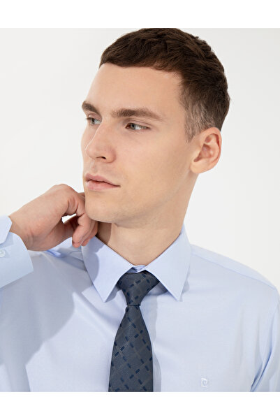 Pierre Cardin قميص كلاسيكي أزرق فاتح بأكمام طويلة 50258918 -VR003