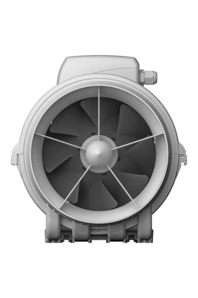 AYAS TYPHOON-200 (850-1100 m³/h) Karma Akışlı Plastik Kanal Fanı