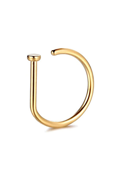 Aike Fashionable D-shaped nose nails, attractive non-puncture nose clips, sta...