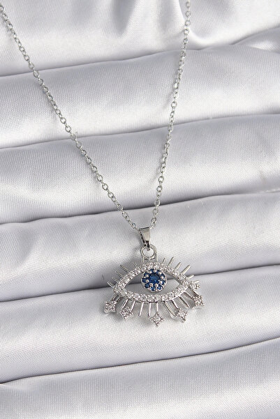 Generic Brand Özssa 316L Steel Silver Color Chain Zircon Stone Eye Model Wome...