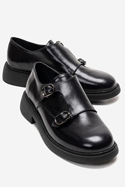 Zeynep Sıradağlı Evelyn Γυναικείο Loafer από Γνήσιο Δέρμα Μαύρο