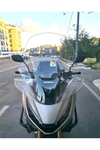 MOTOCAM Honda NT 1100 Ön Cam 2025-2026 Model 61cm Şeffaf Renkli 4mm