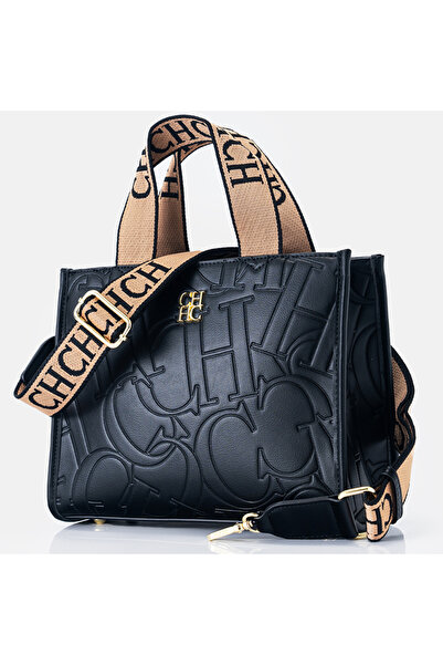 Carolina Herrera CHCH Embossed Letter Commuter Bag A Large-Capacity Tote That...