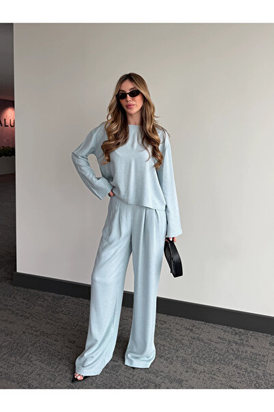 Laluvia Σετ Μπλούζα και Παντελόνι Μπλε Γοργόνα - 8760