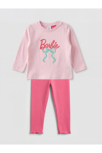 LC Waikiki Set pentru fetițe cu imprimeu Barbie