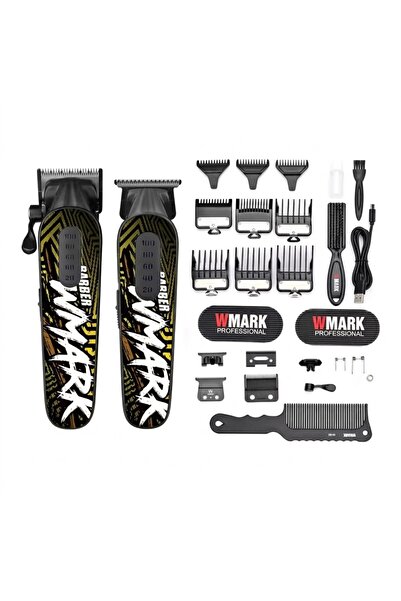 Wmark ماكينة حلاقة وتشذيب الشعر الاحترافية NG-8631KIT FORMULA W1 - طقم محرك م...