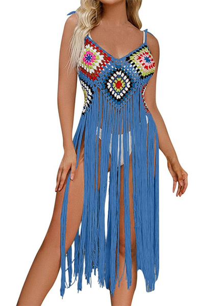 EFAYN.RO Pareo dress type for the beach, Sheer Fringed model, universal size,...
