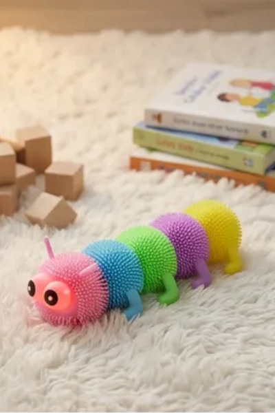 thechild baby collection Işıklı ve Renkli Eğlenceli ve Sevimli Oyuncak Tırtıl...