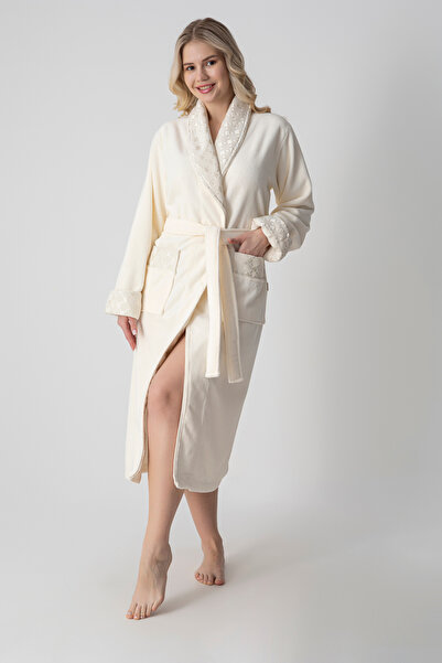 Nuşa Couple's Bathrobes Shawl Collar Quilted Bamboo Cotton