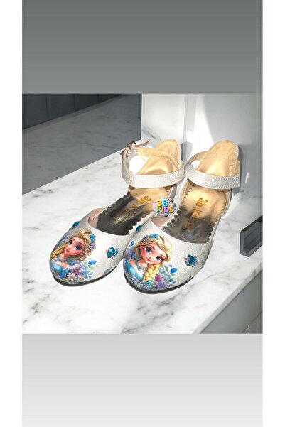 3b kids Elsaa Frozen Kids Heeled Shoes Birthday Party Wedding Shoes