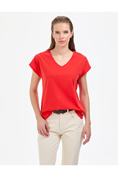 Pierre Cardin Κόκκινο Μπλουζάκι Βασικής Εφαρμογής 50325454-VR030