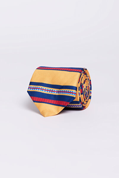 ALTINYILDIZ CLASSICS Ανδρική γραβάτα με κίτρινο σχέδιο