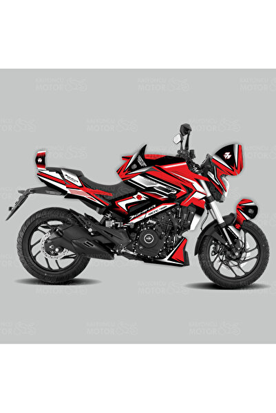 Kaly Bajaj Dominar Racing Team Design Kırmızı-Siyah-Beyaz Sticker Set Kaplama